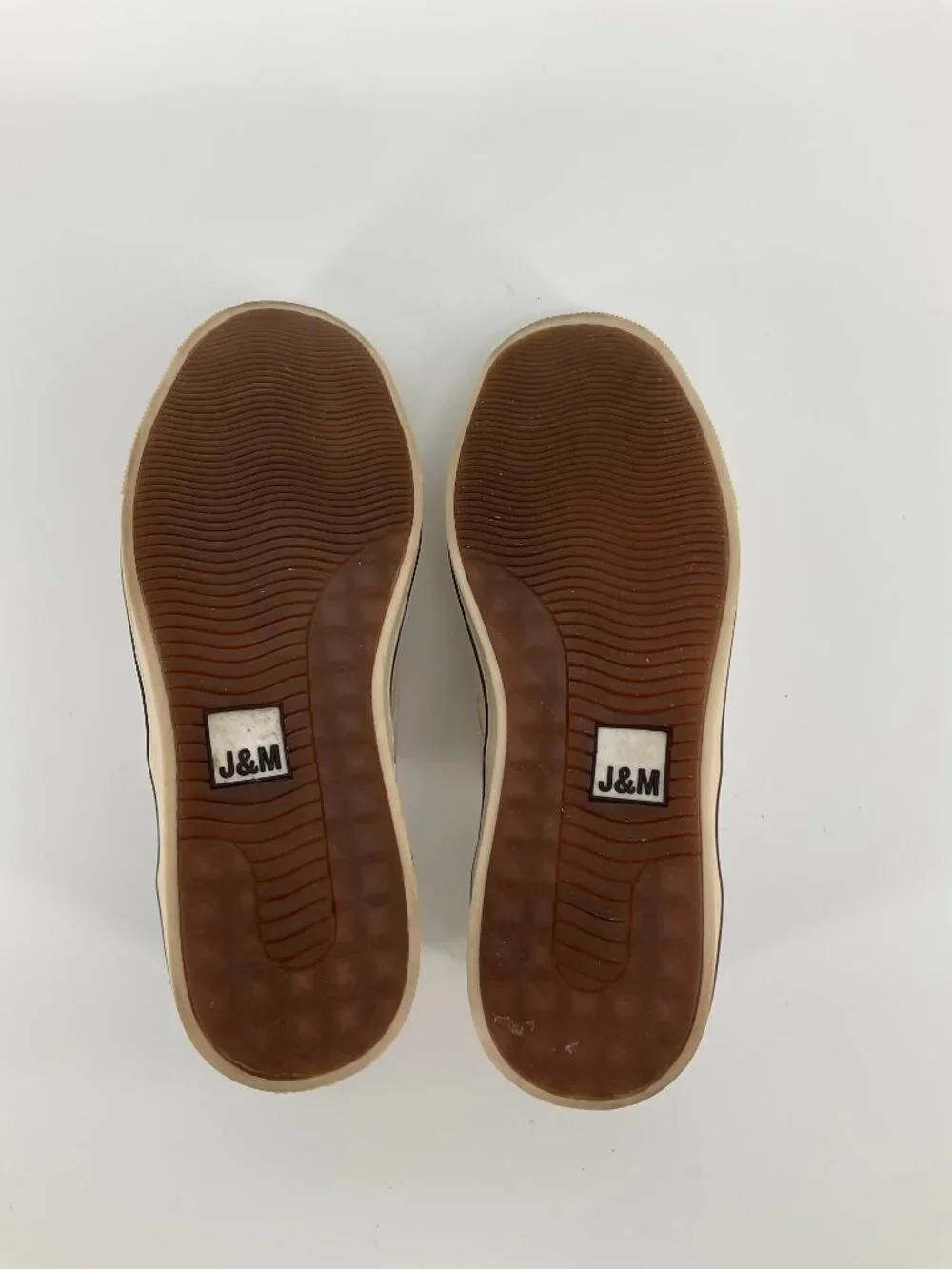 Johnston & Murphy McGuffey Men’s 8.5M Beige Canvas Moc Toe Shoes